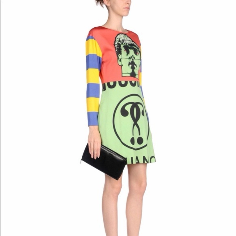 Moschino Multicolor Graphic Dress